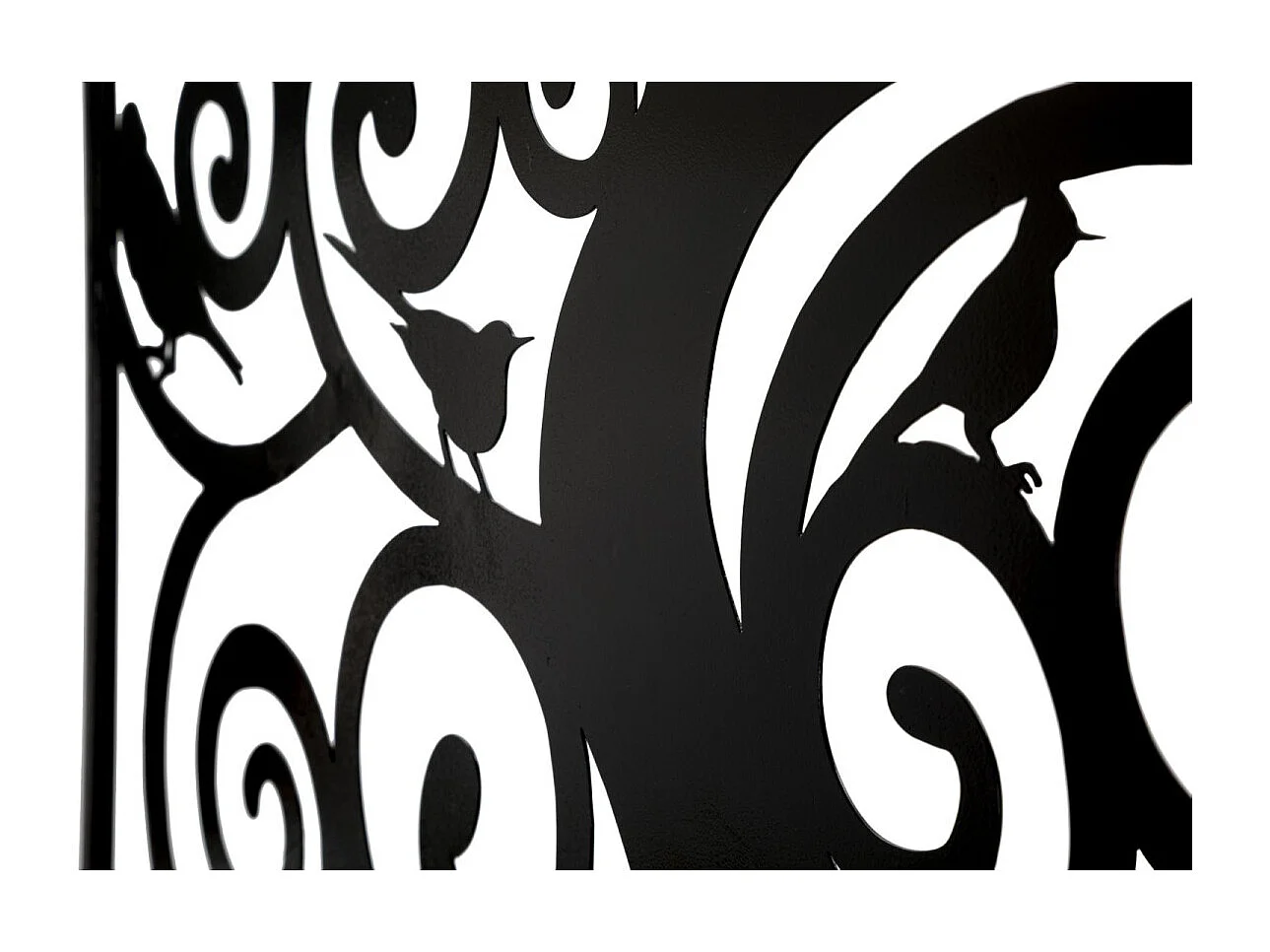 Décoration Murale Encadrée en Métal "Three" 70cm Noir