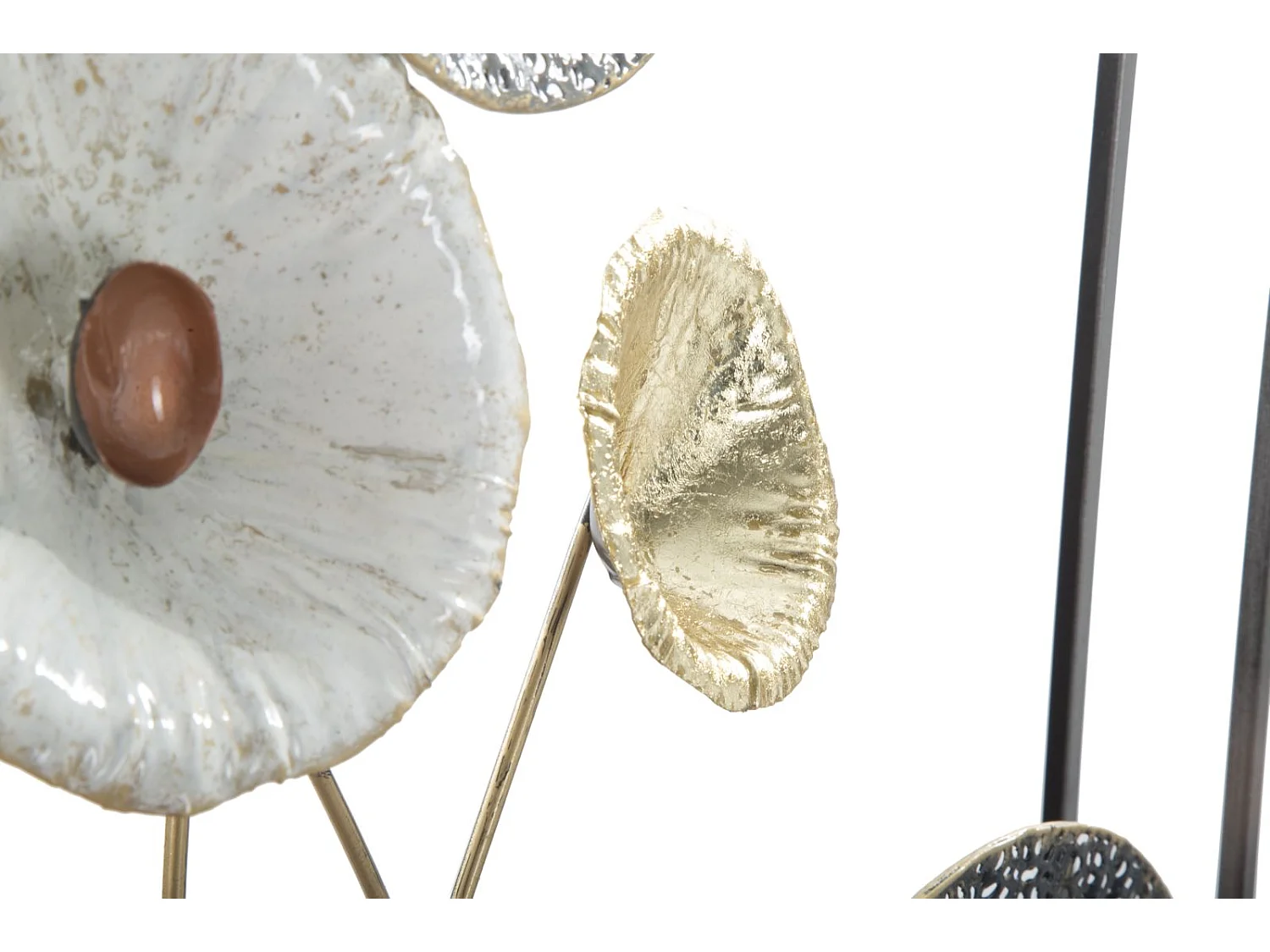 Pannello decorativo 3D in metallo multicolore cm 50x6x90,5