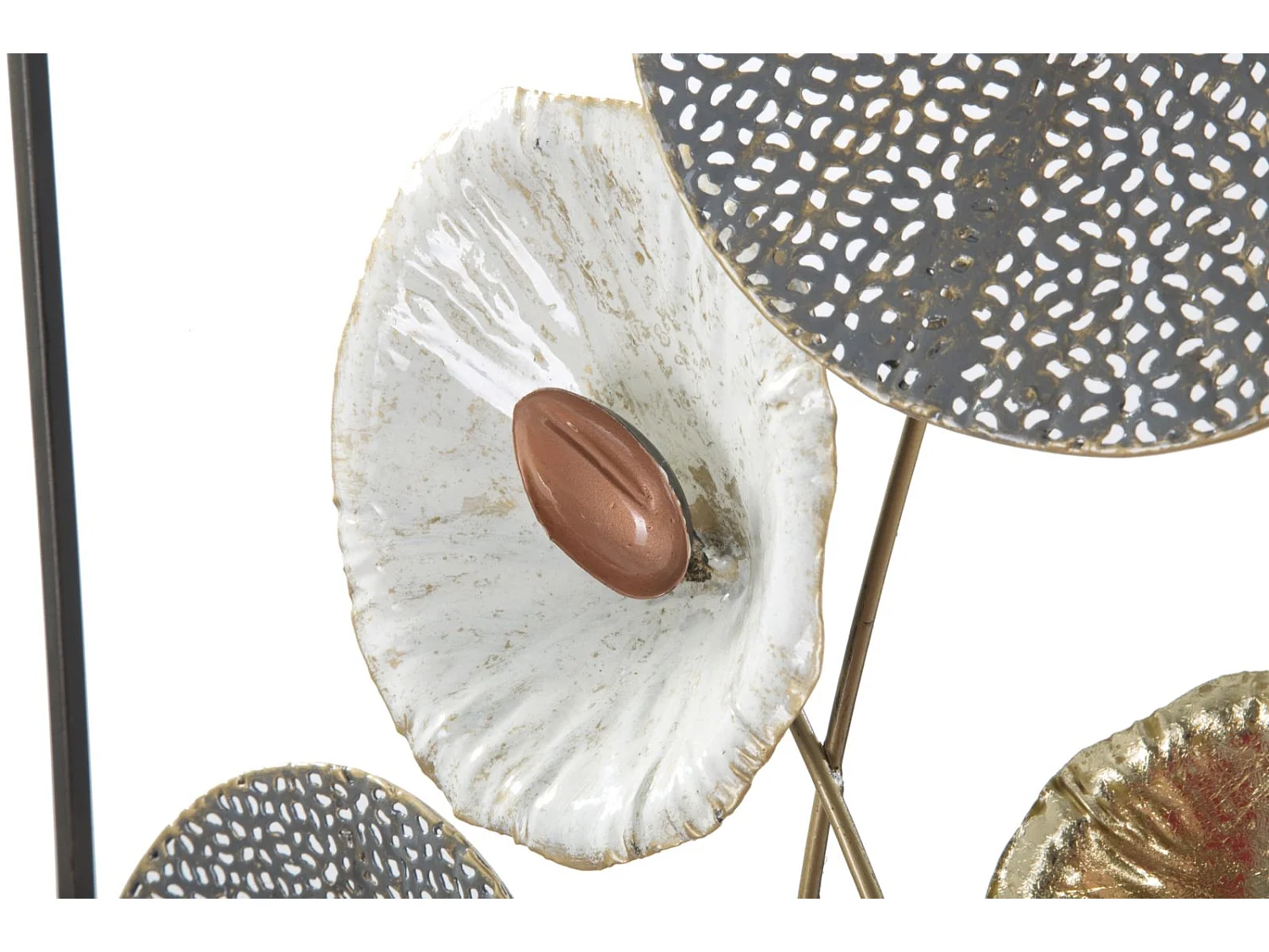 Pannello decorativo 3D in metallo multicolore cm 50x6x90,5