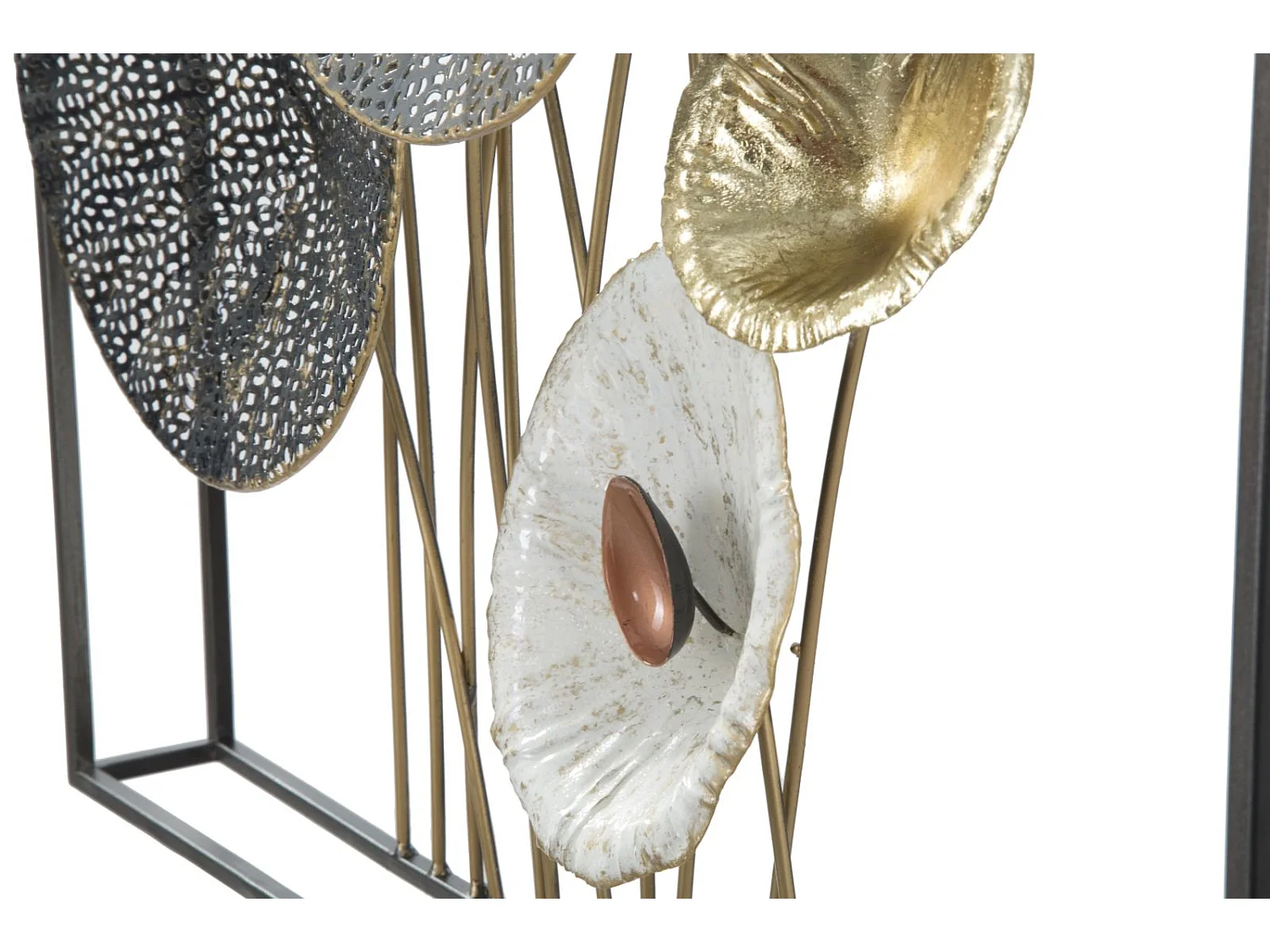 Décoration Murale Encadrée en Métal "Grid" 90cm Multicolore