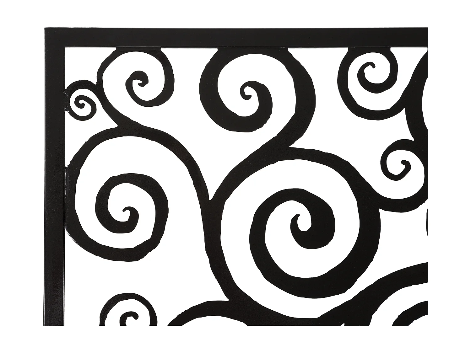 Décoration Murale Encadrée en Métal "Three Plus" 100cm Noir