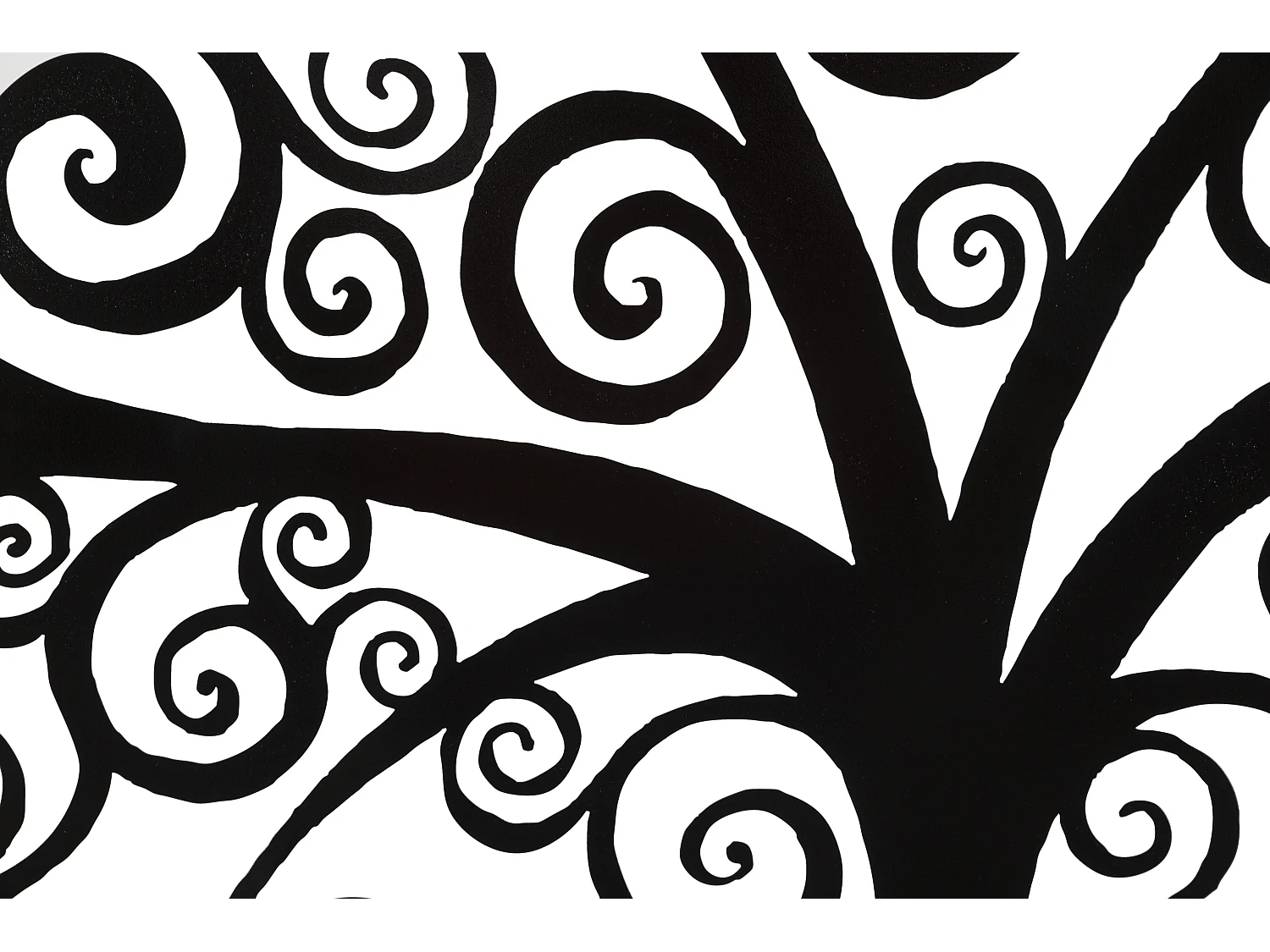 Décoration Murale Encadrée en Métal "Three Plus" 100cm Noir