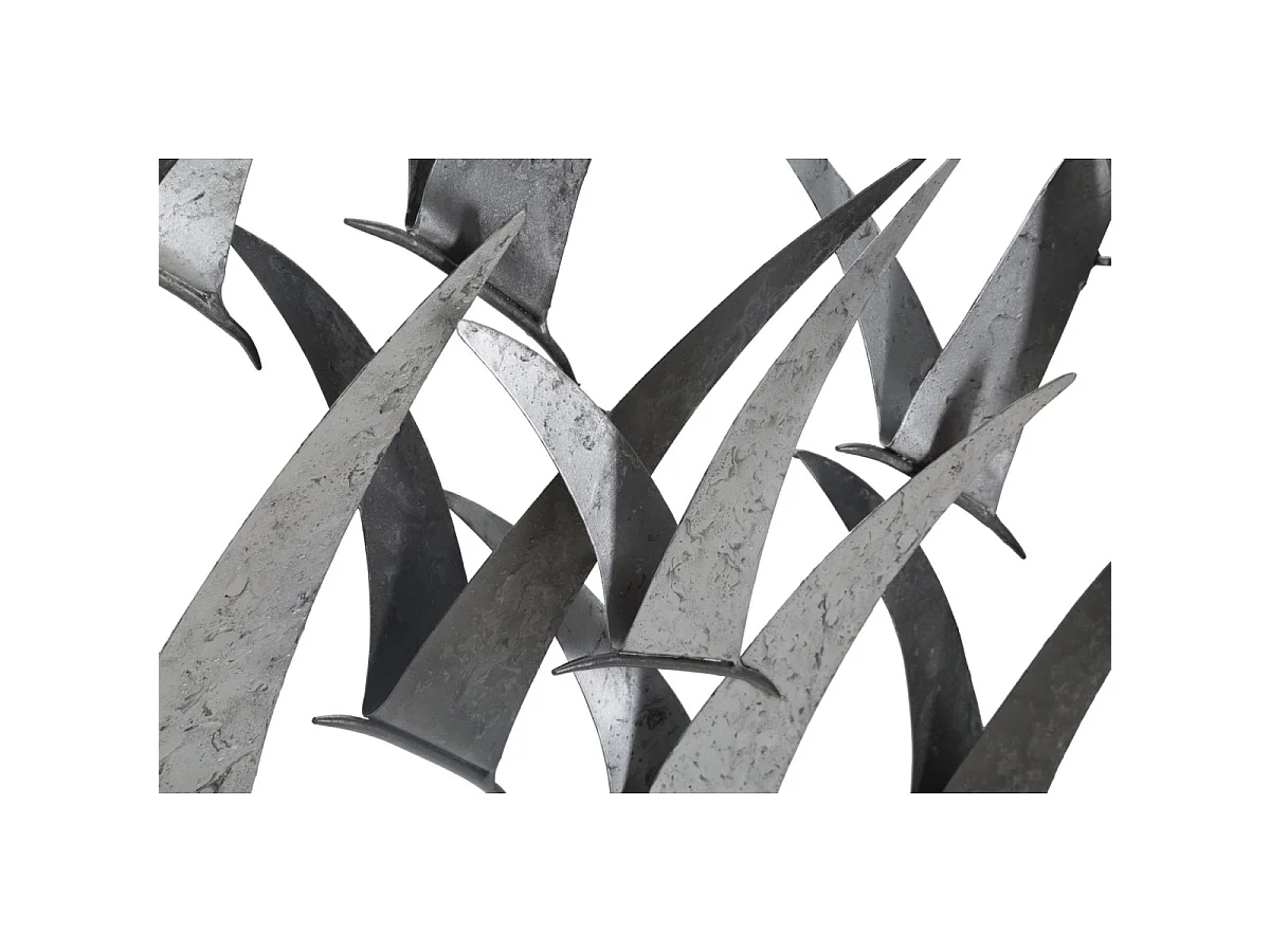 Décoration Murale en Métal "Gabbiani" 93cm Gris