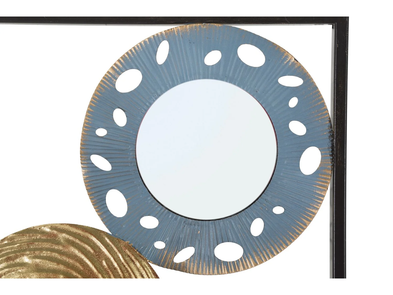 Décoration Murale Encadrée 3 Miroirs "Gloty" 90cm Multicolore