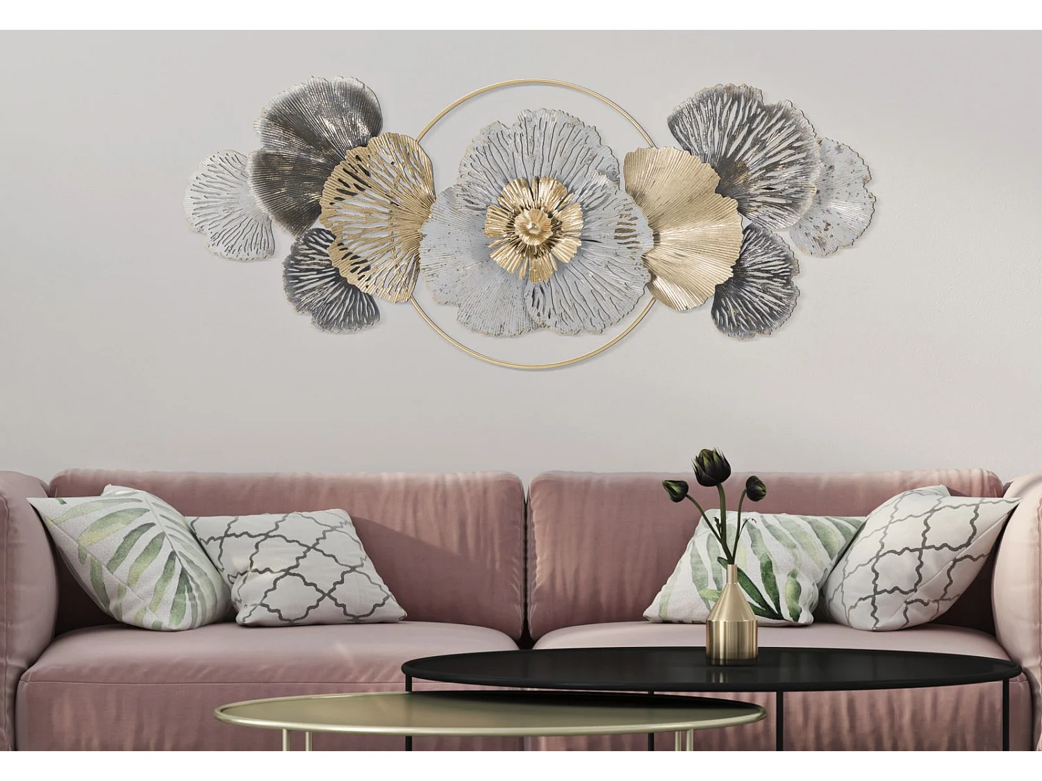 Décoration Murale en Métal "Poxy" 130cm Multicolore