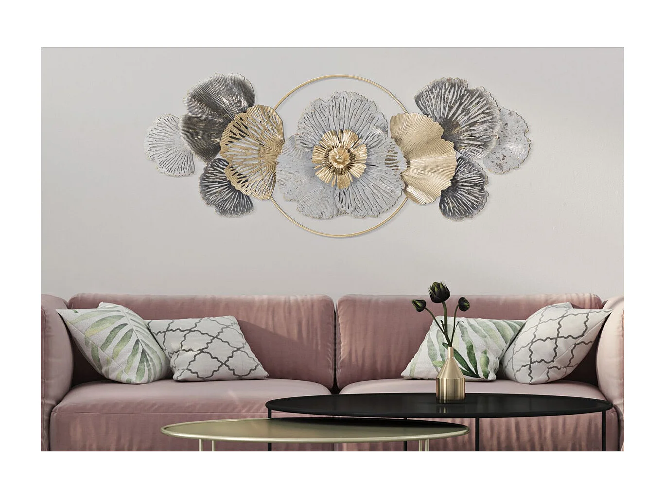 Décoration Murale en Métal "Poxy" 130cm Multicolore