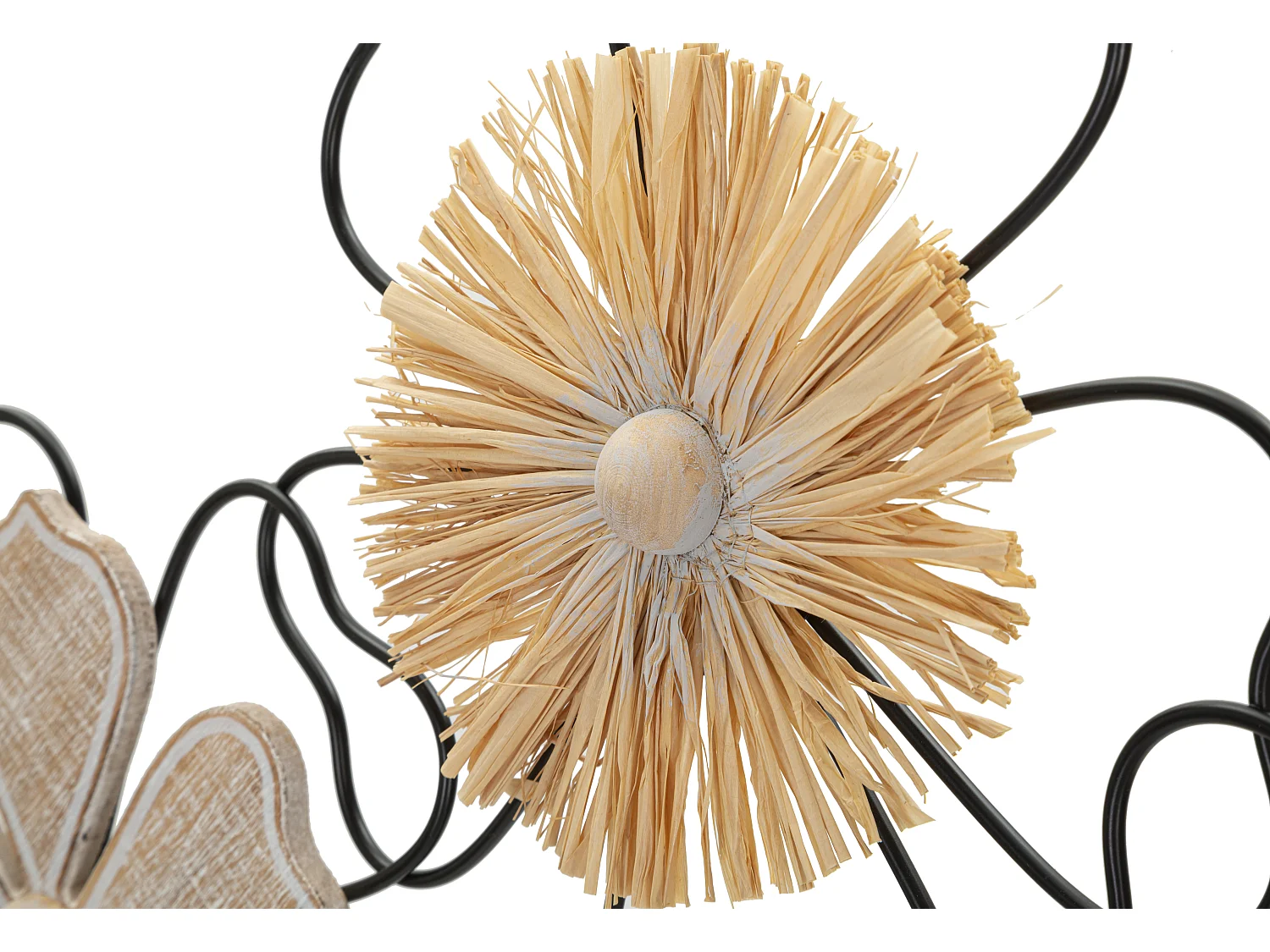 Pannello decorativo 3D in metallo legno multicolore cm 75x3,5x42