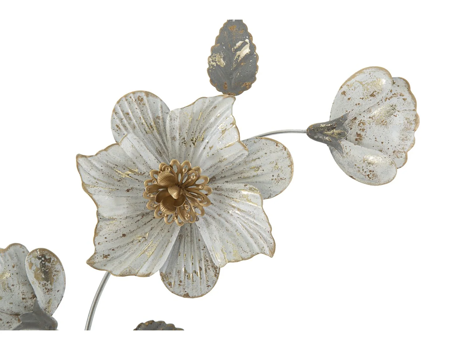 Pannello decorativo 3D in metallo grigio cm 50x5,5x90,5