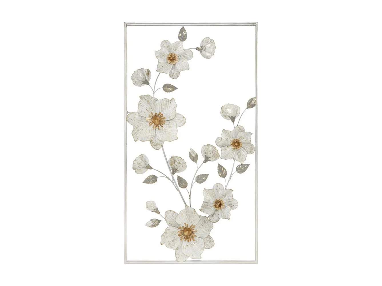 Décoration Murale Encadrée en Métal "Flix" 90cm Multicolore