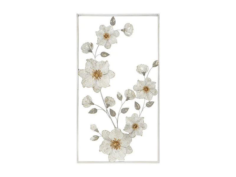 Décoration Murale Encadrée en Métal "Flix" 90cm Multicolore