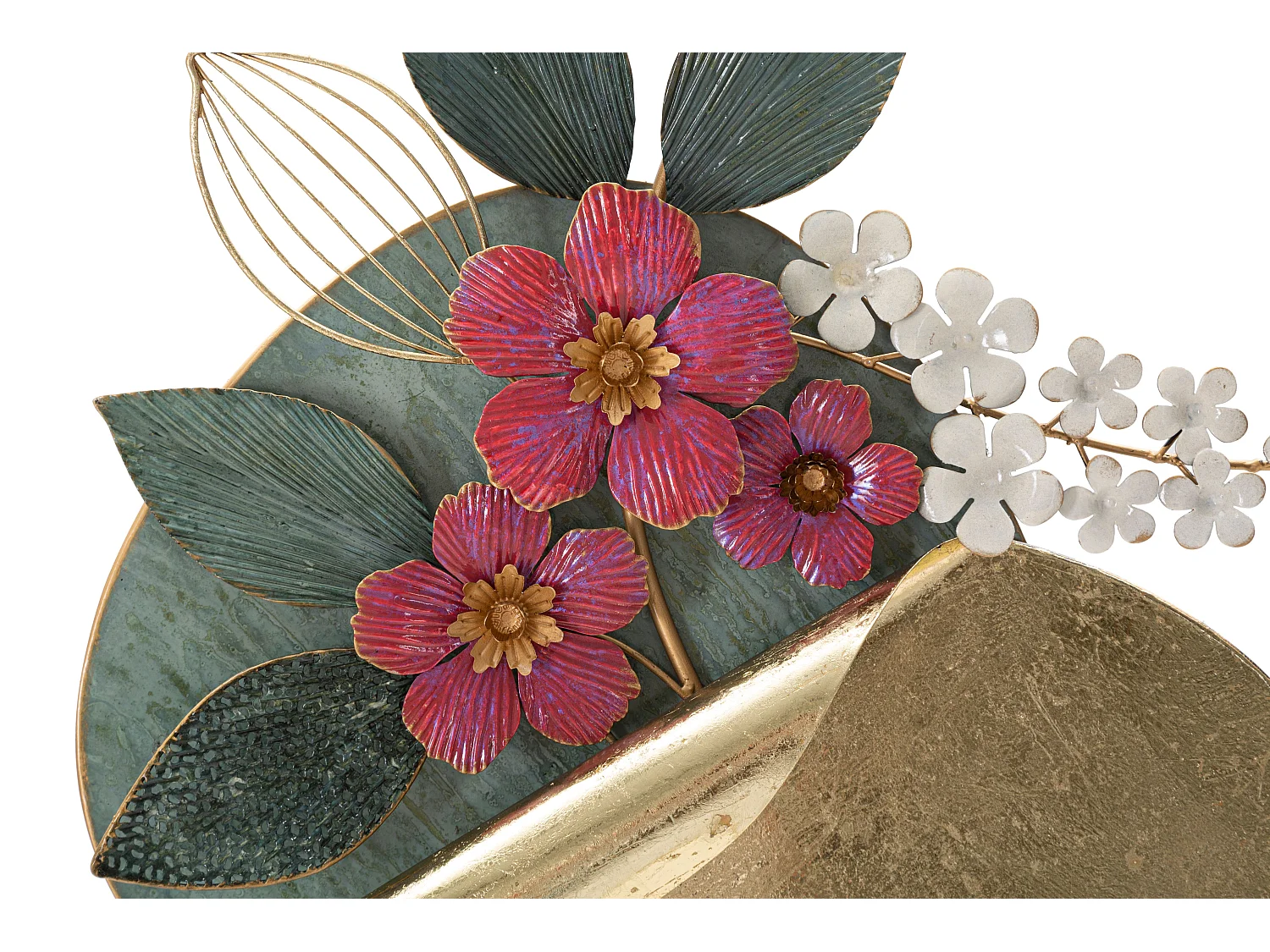 Décoration Murale Ronde en Métal "Gard" 74cm Multicolore