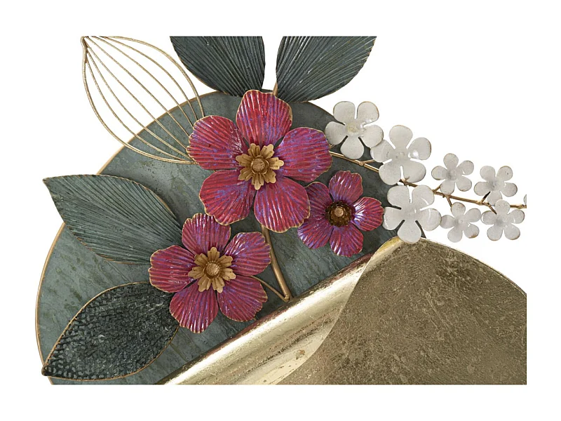 Décoration Murale Ronde en Métal "Gard" 74cm Multicolore