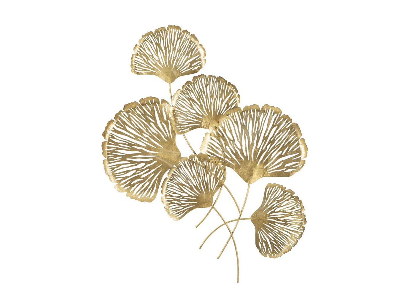 Décoration Murale Verticale en Métal "Iris" 101cm Or
