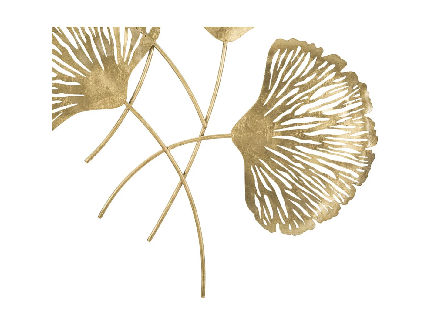 Décoration Murale Verticale en Métal "Iris" 101cm Or