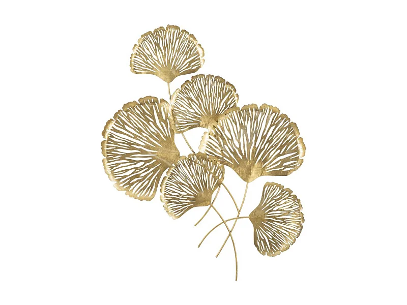 Décoration Murale Verticale en Métal "Iris" 101cm Or