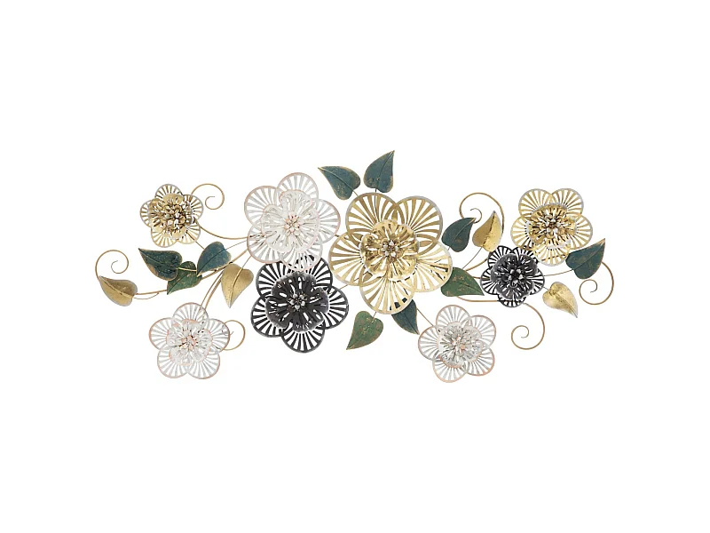 Décoration Murale en Métal "Campur" 118cm Multicolore