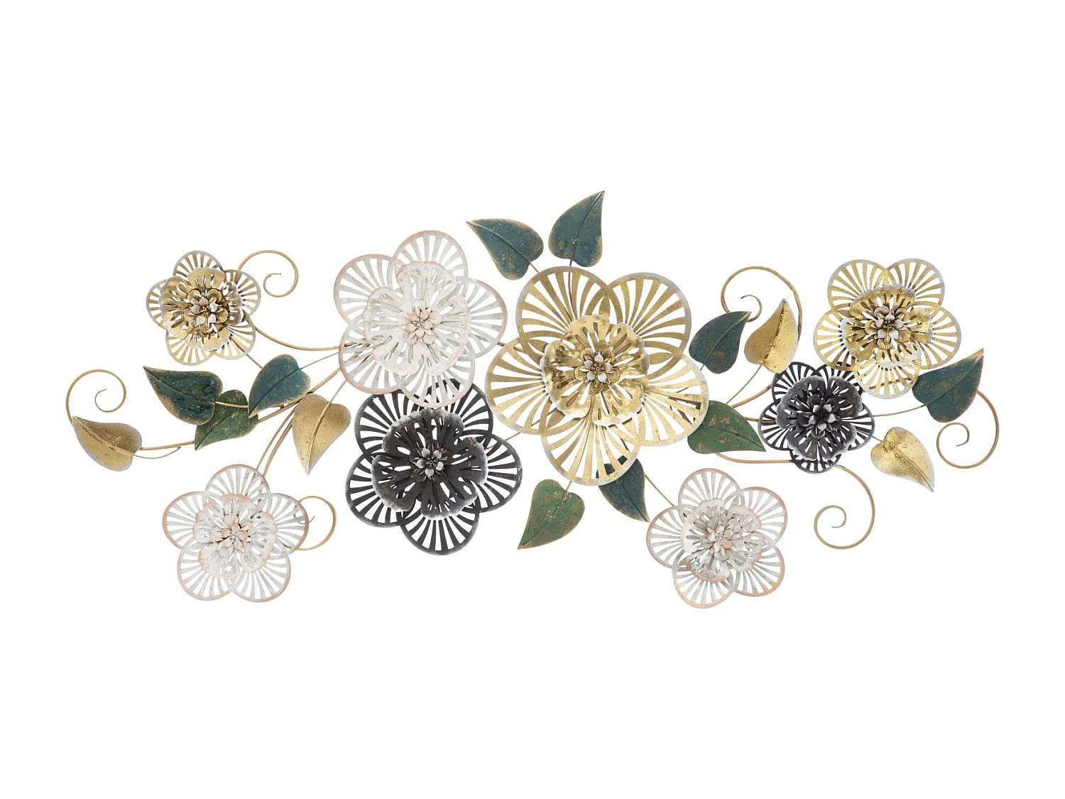 Décoration Murale en Métal "Campur" 118cm Multicolore