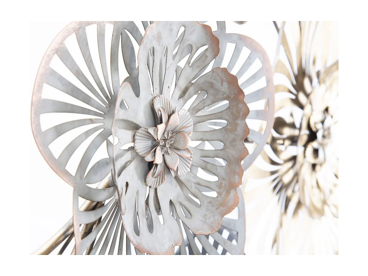 Pannello decorativo 3D in metallo multicolore cm 118x4x58