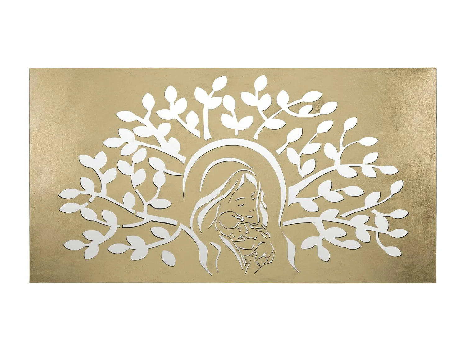 Décoration Murale en Métal "Nativity" 120cm Or