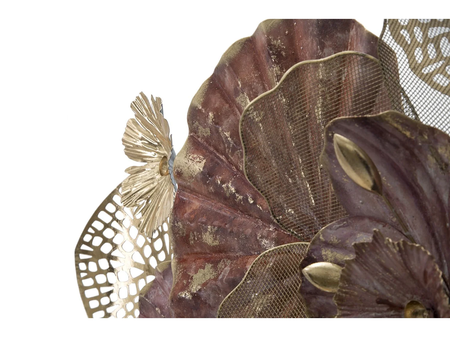 Pannello decorativo 3D in metallo multicolore cm 118x10x58