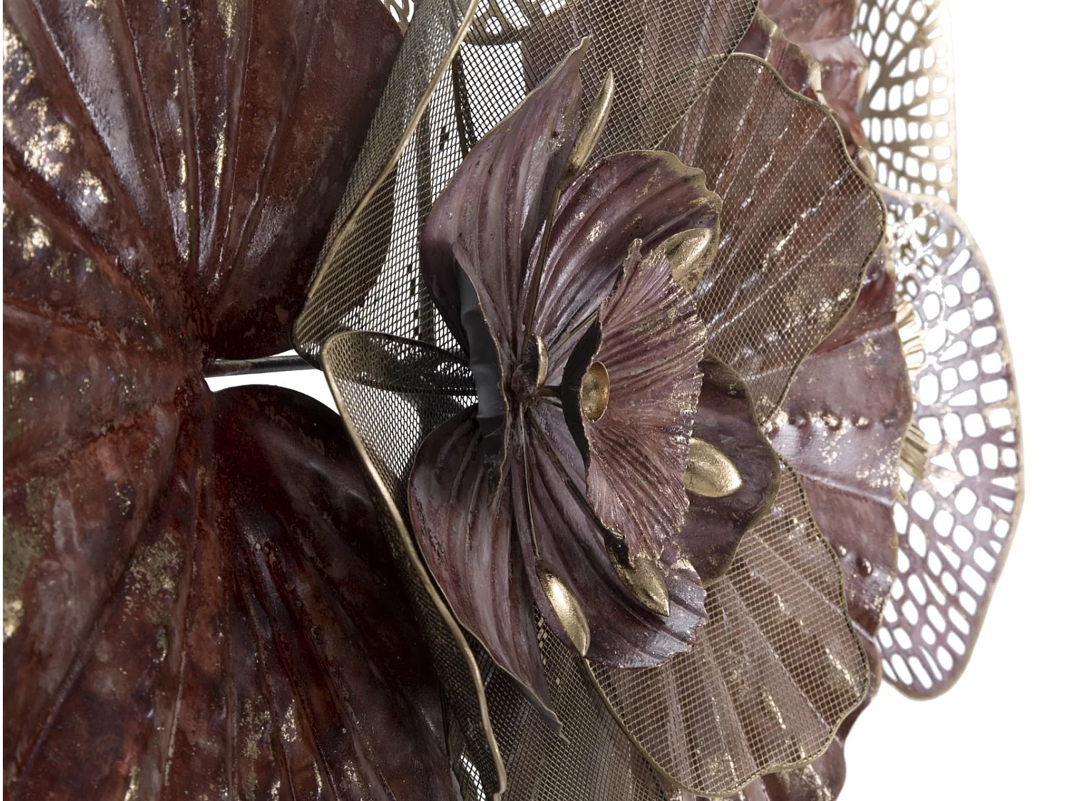 Pannello decorativo 3D in metallo multicolore cm 118x10x58