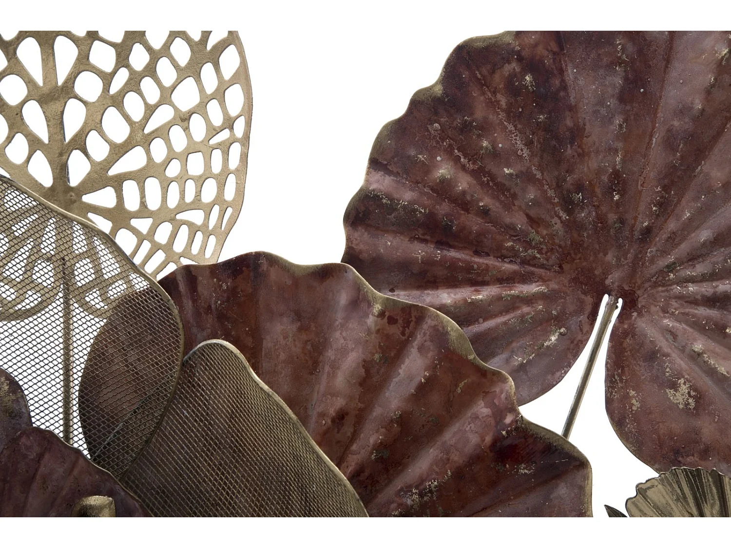 Pannello decorativo 3D in metallo multicolore cm 118x10x58