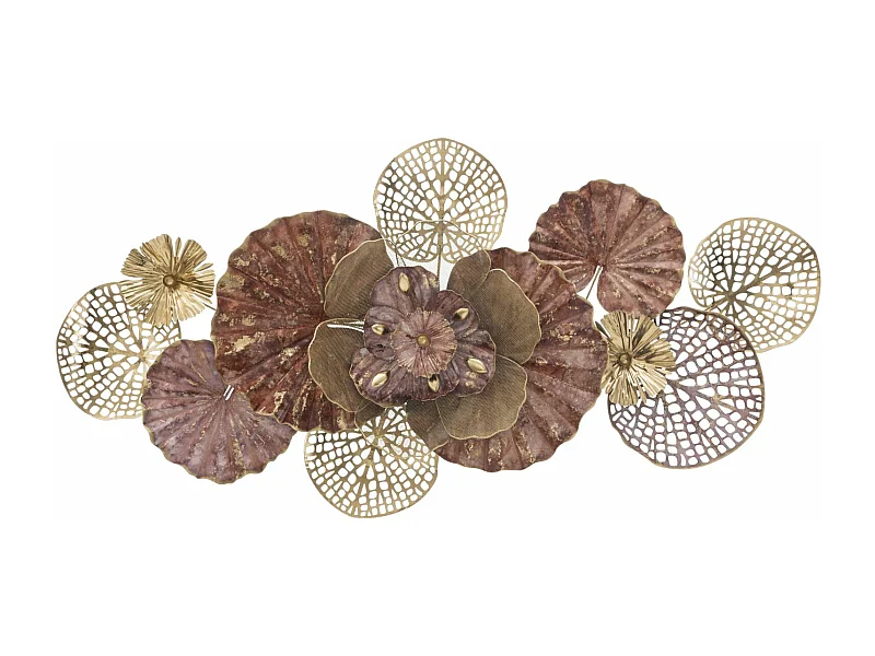 Panneau décoratif 3D en métal multicolore cm 118x10x58