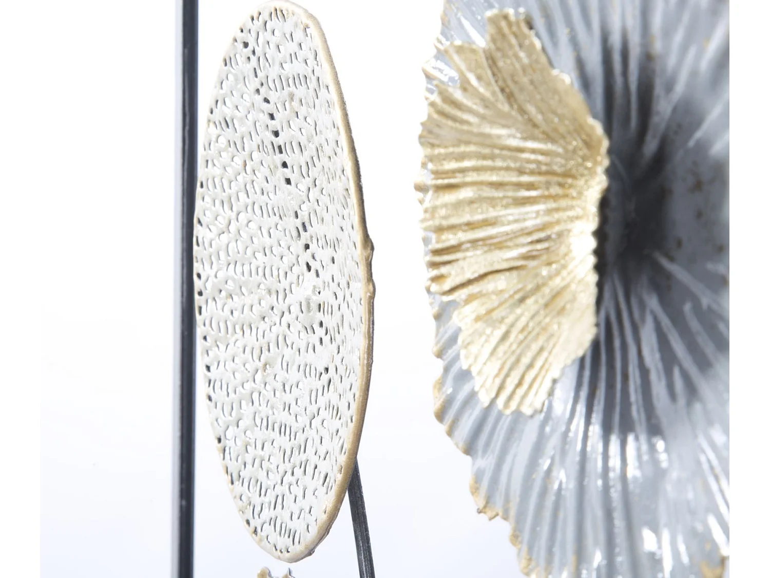 Décoration Murale Encadrée en Métal "Sqity" 50cm Multicolore