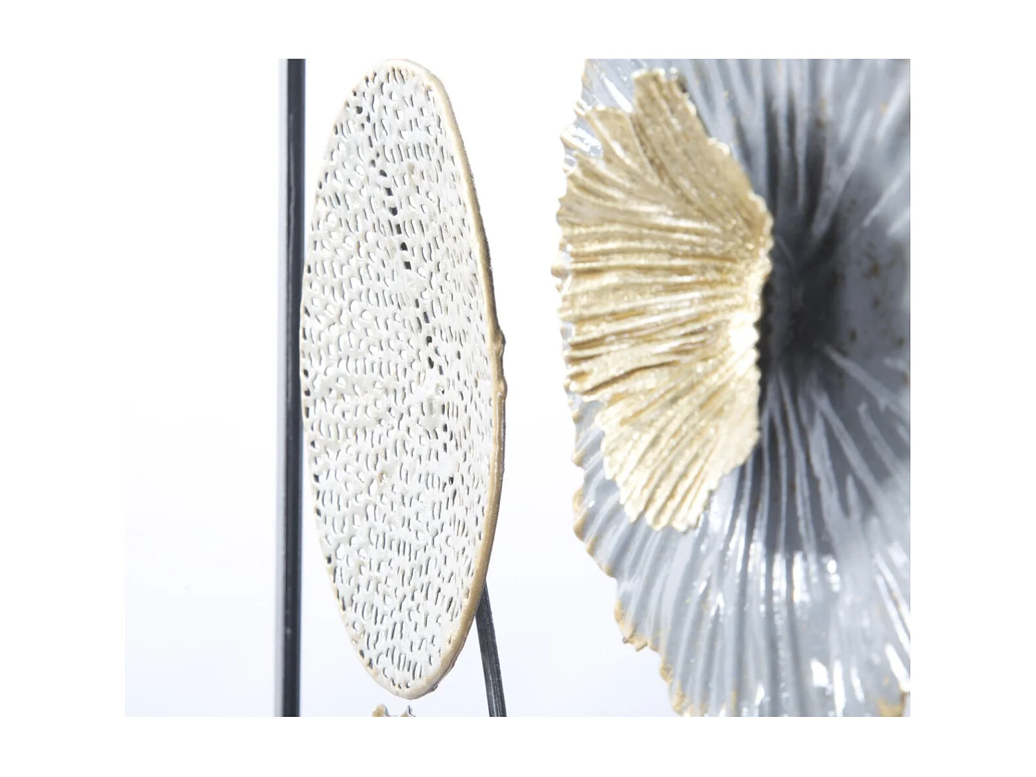 Décoration Murale Encadrée en Métal "Sqity" 50cm Multicolore