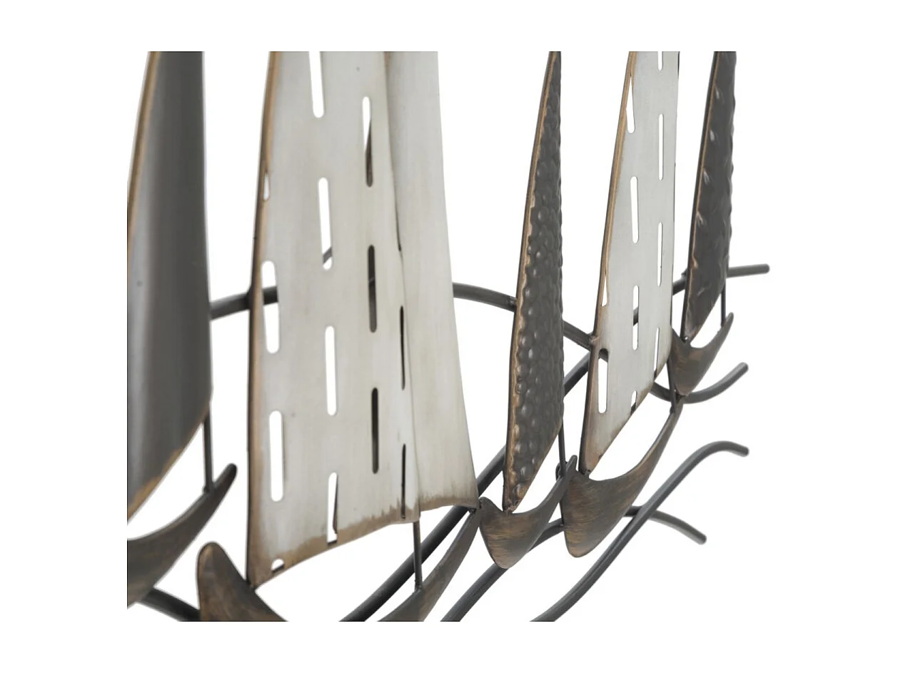 Décoration Murale en Métal "Regata" 100cm Multicolore