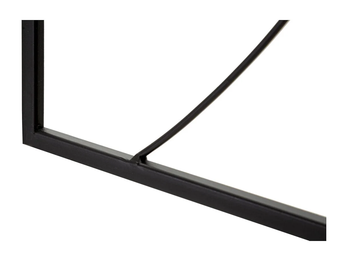 Déco Murale Encadrée en Métal "2 Mains" 55cm Noir