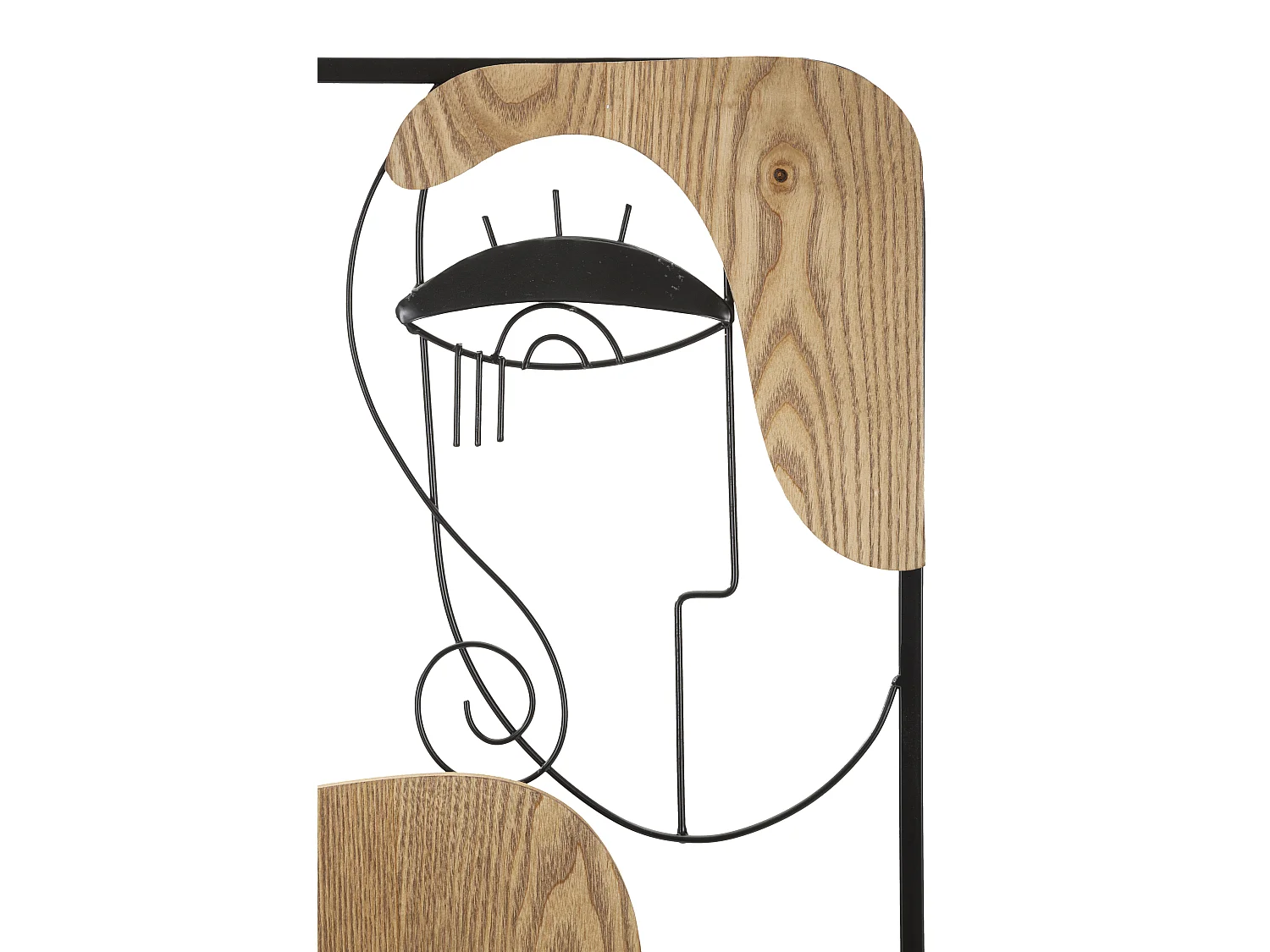 Décoration Murale Encadrée en Métal "Picassy" 89cm Noir