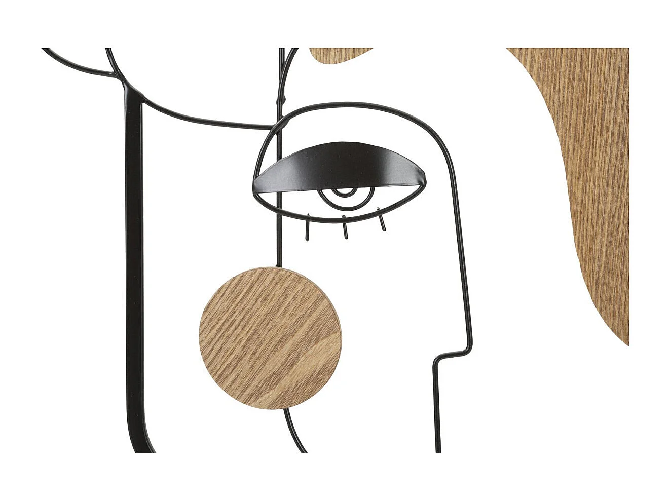 Décoration Murale Encadrée en Métal "Picassy" 89cm Noir