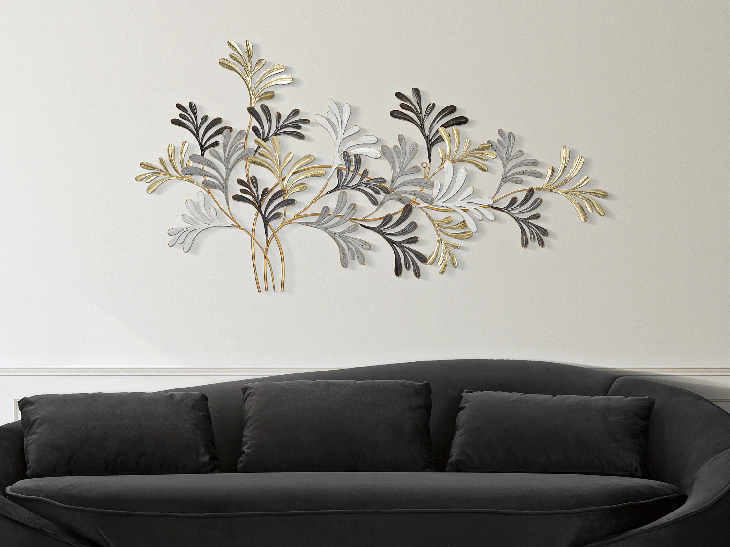 Décoration Murale en Métal "Lixy" 130cm Multicolore
