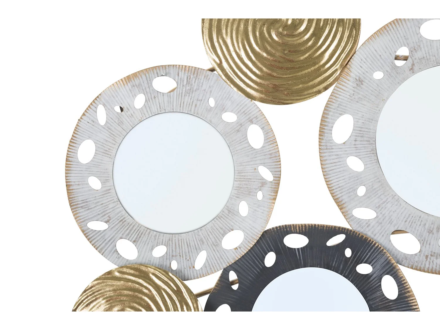 Décoration Murale 4 Miroirs "Gloty" 91cm Multicolore