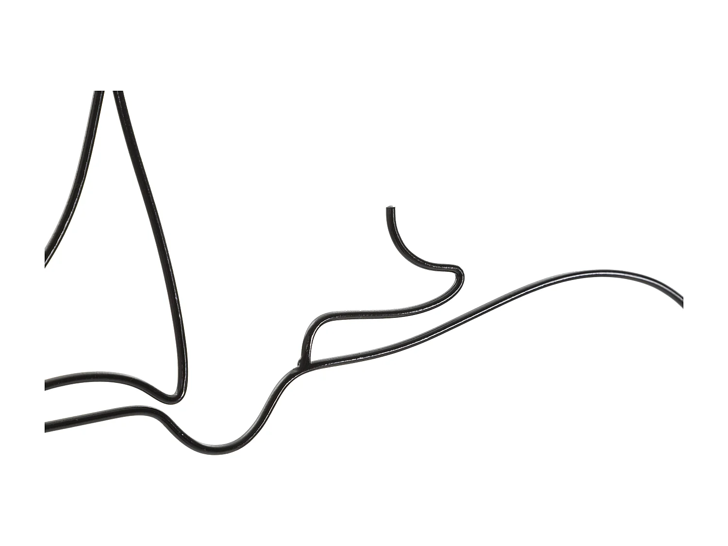 Pannello decorativo 3D in metallo nero donna cm 60x1x80