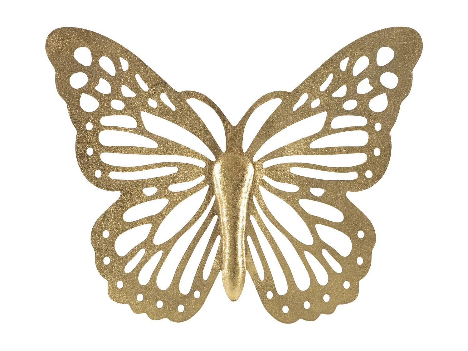 Décoration Murale en Métal "Butterfly Uni" 43cm Or
