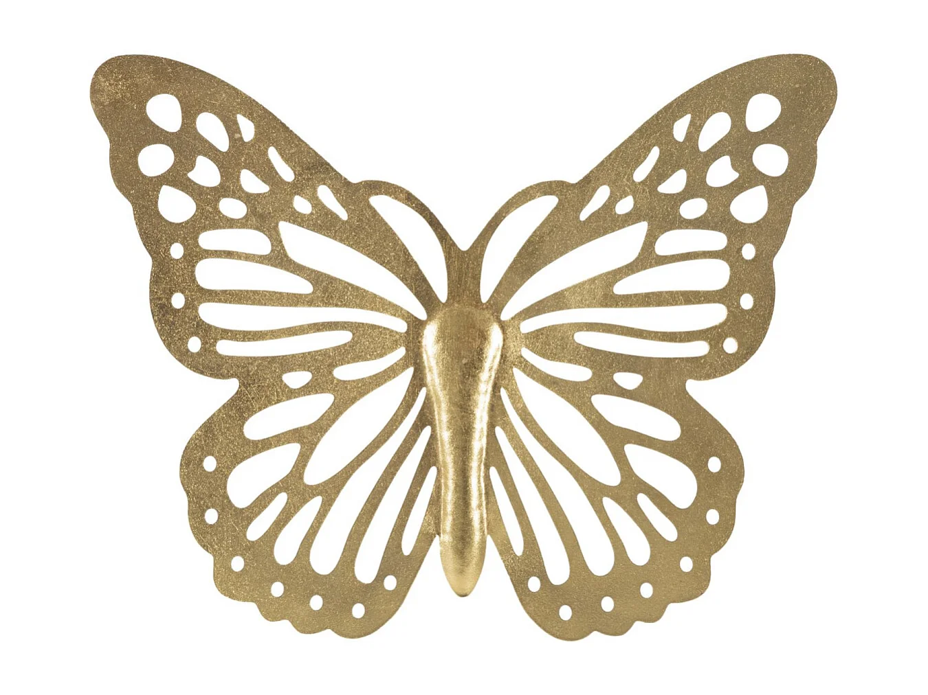 Décoration Murale en Métal "Butterfly Uni" 43cm Or
