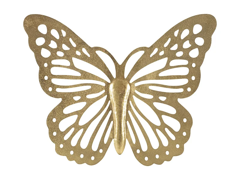 Décoration Murale en Métal "Butterfly Uni" 43cm Or