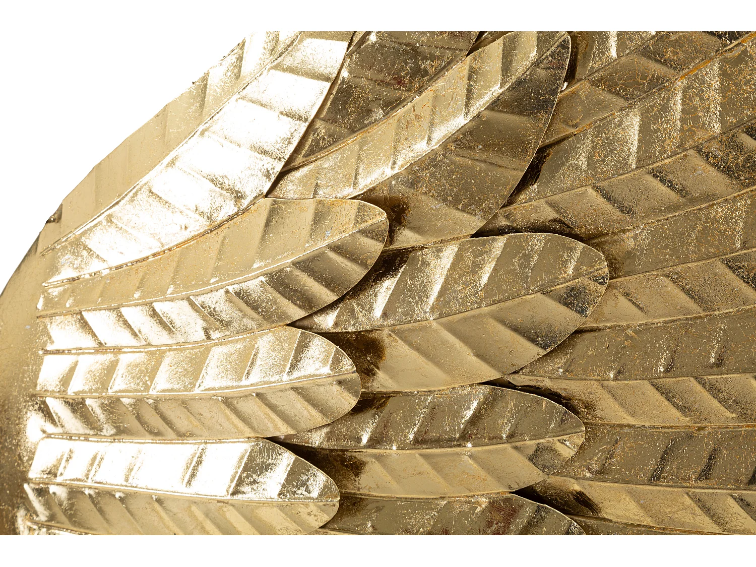 Set di 2 ali in metallo dorato cm 60x4,4x130