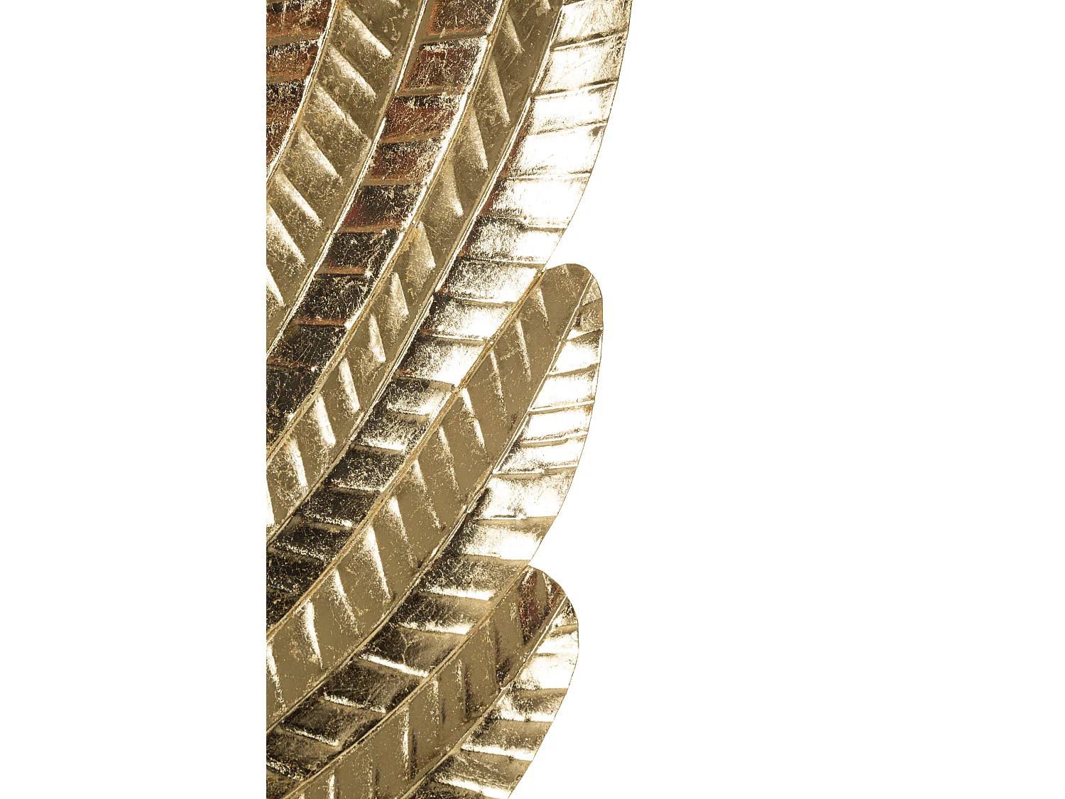 Set di 2 ali in metallo dorato cm 60x4,4x130