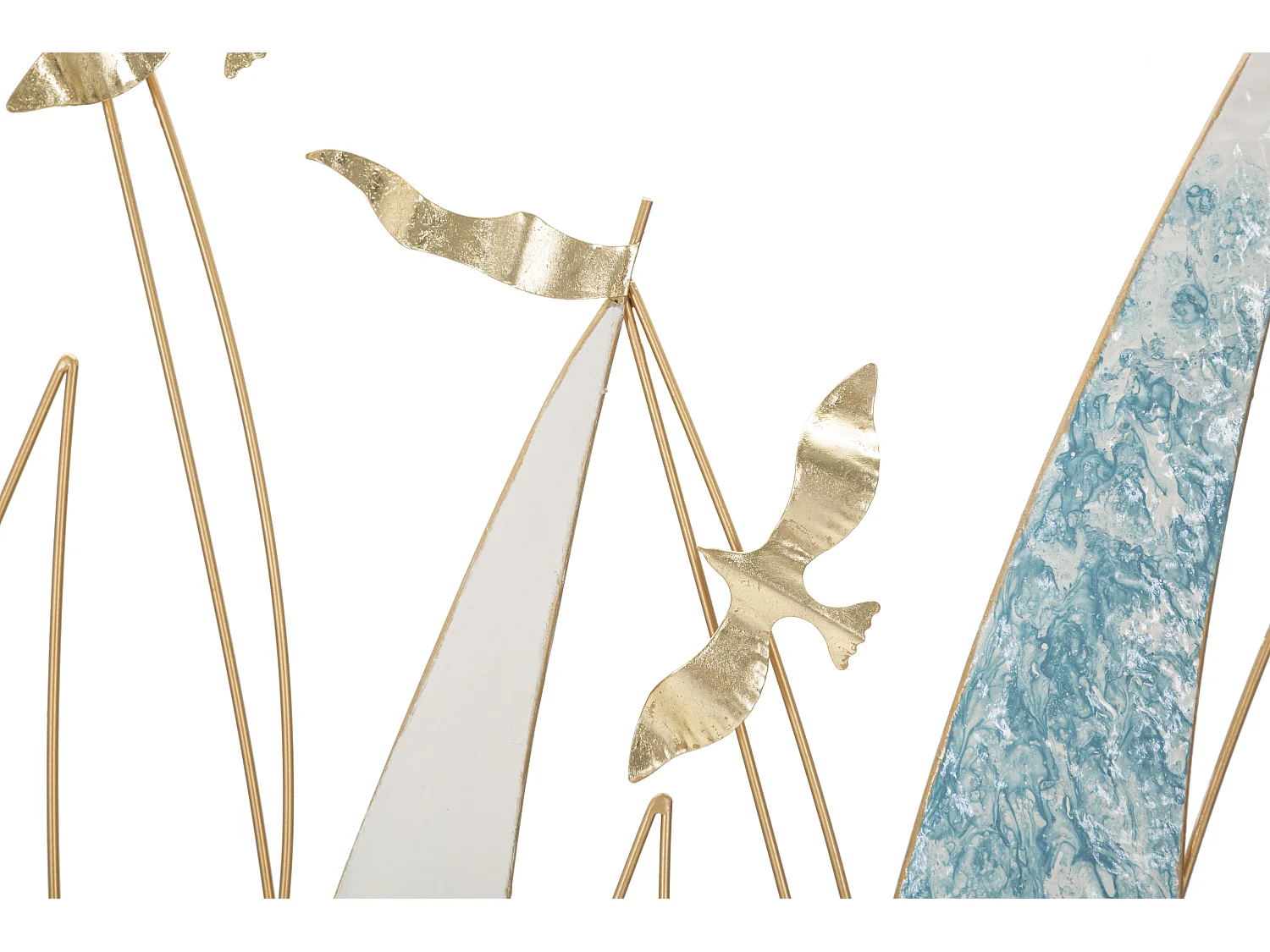 Décoration Murale en Métal "Vela Color" 97cm Multicolore