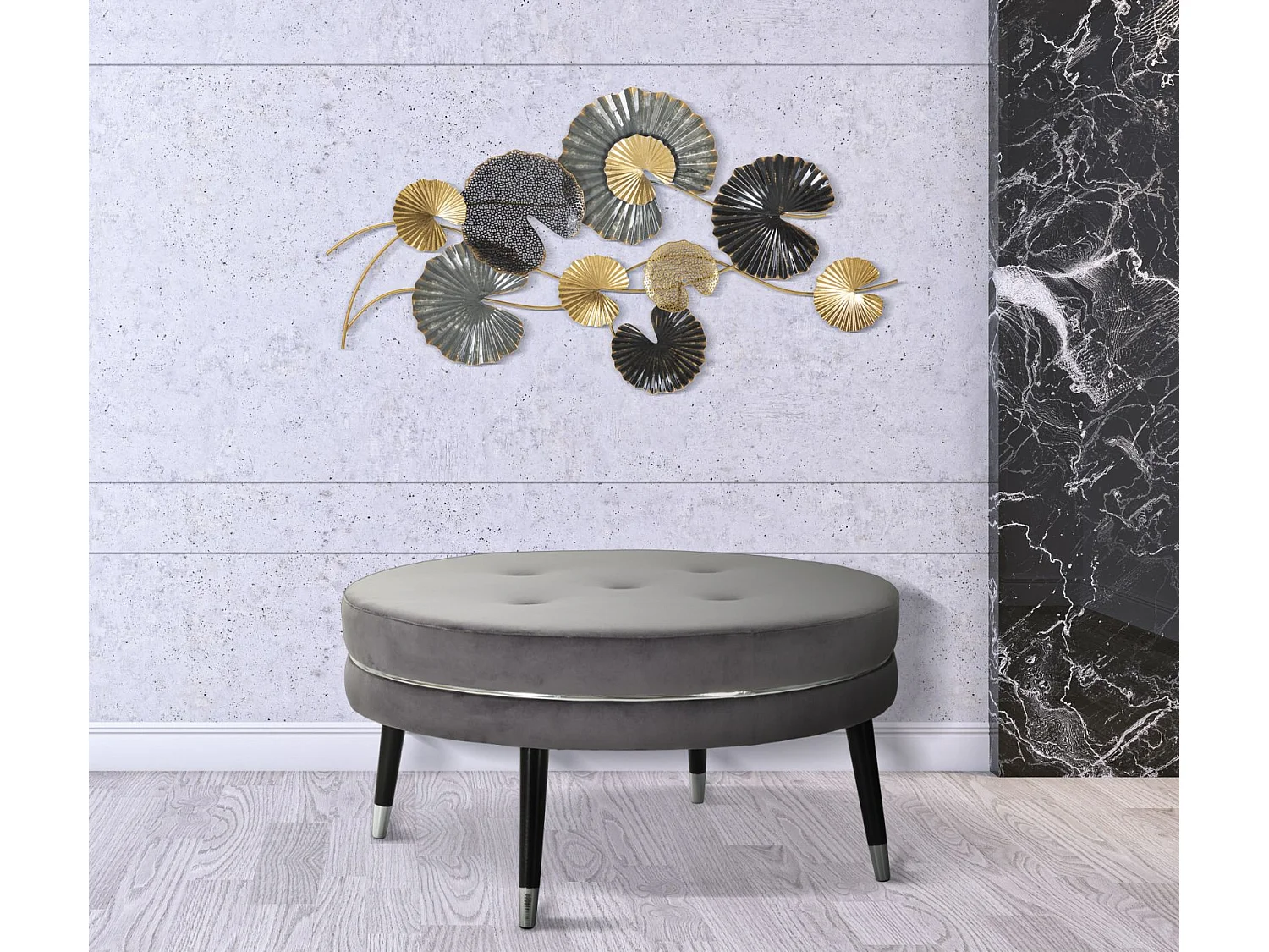 Décoration Murale en Métal "Web" 105cm Multicolore