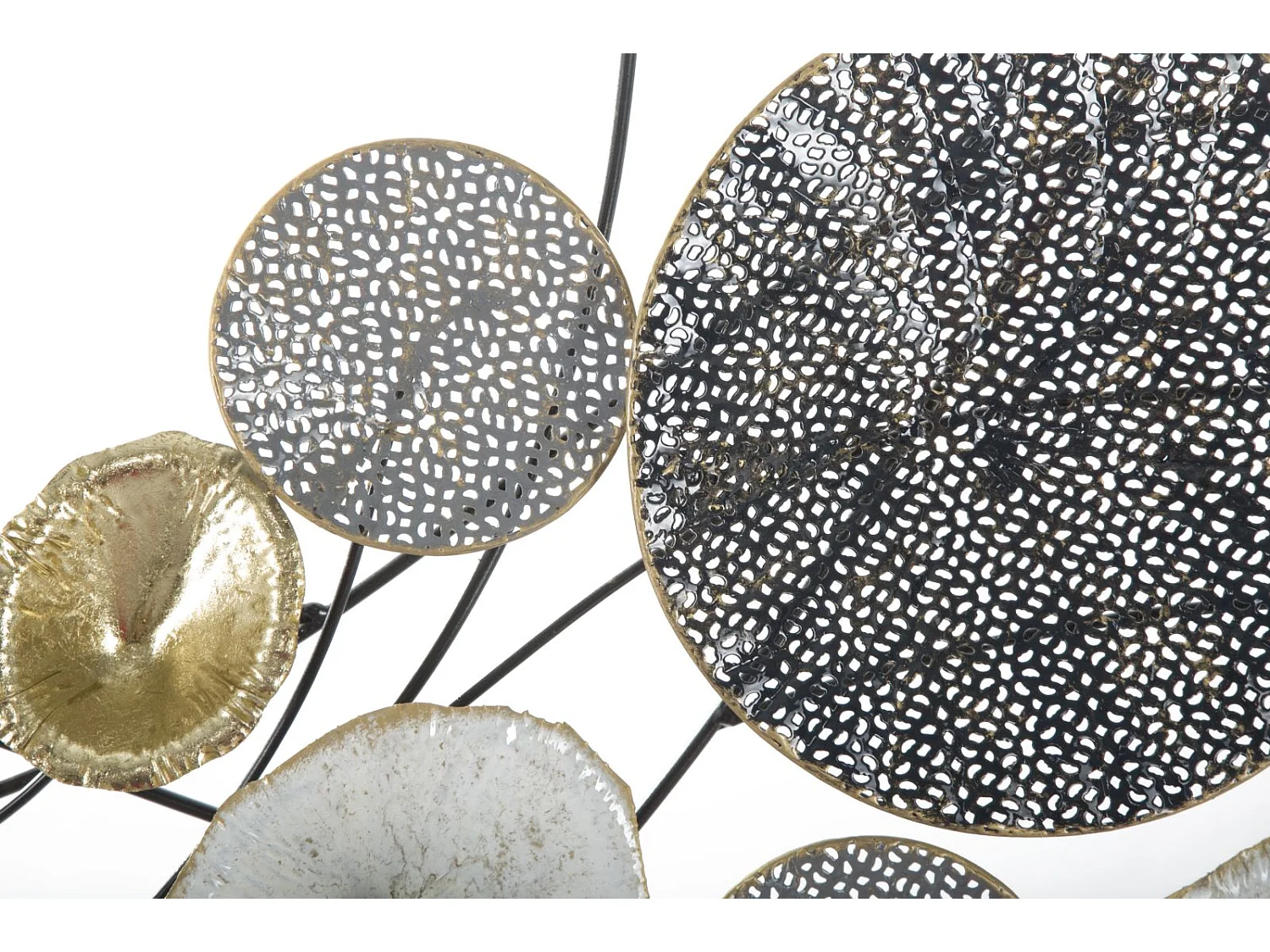 Pannello decorativo 3D in metallo multicolore cm 135x7,5x69