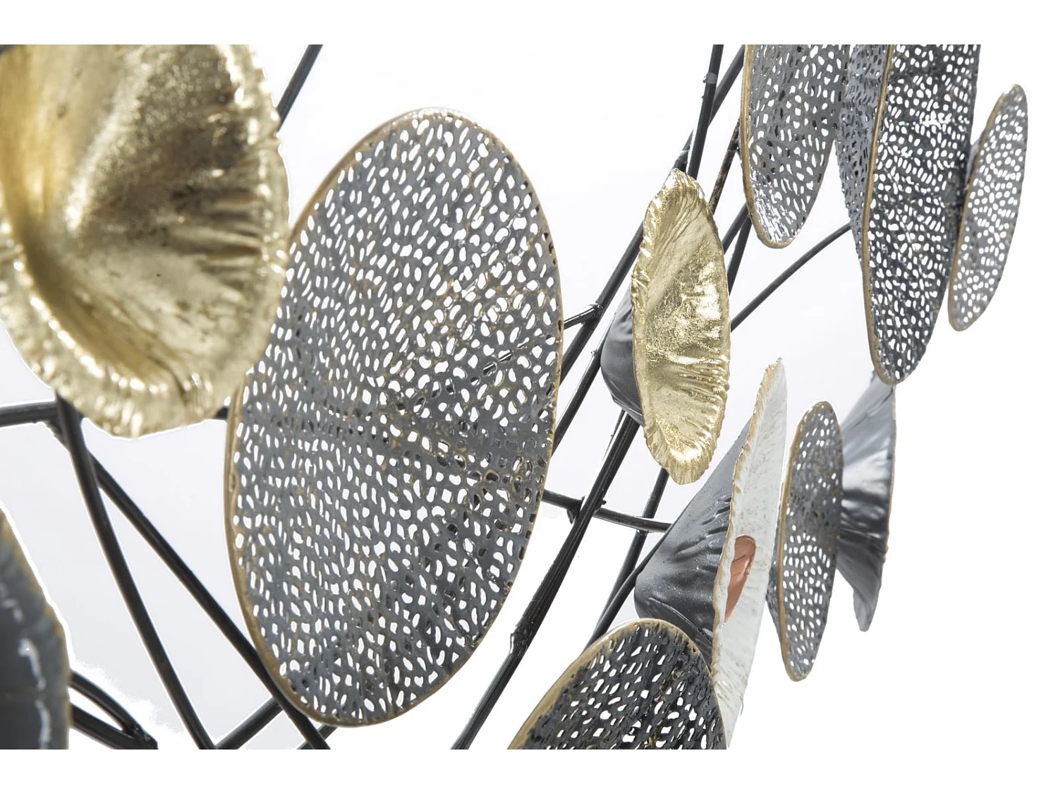 Décoration Murale en Métal "Grille" 135cm Multicolore