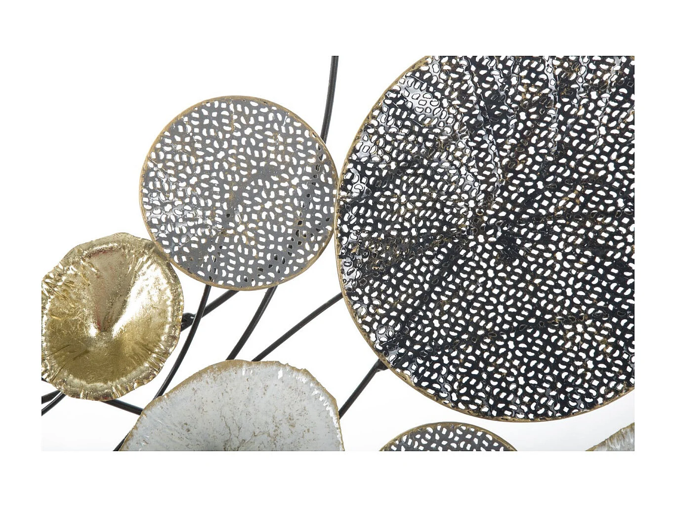 Décoration Murale en Métal "Grille" 135cm Multicolore