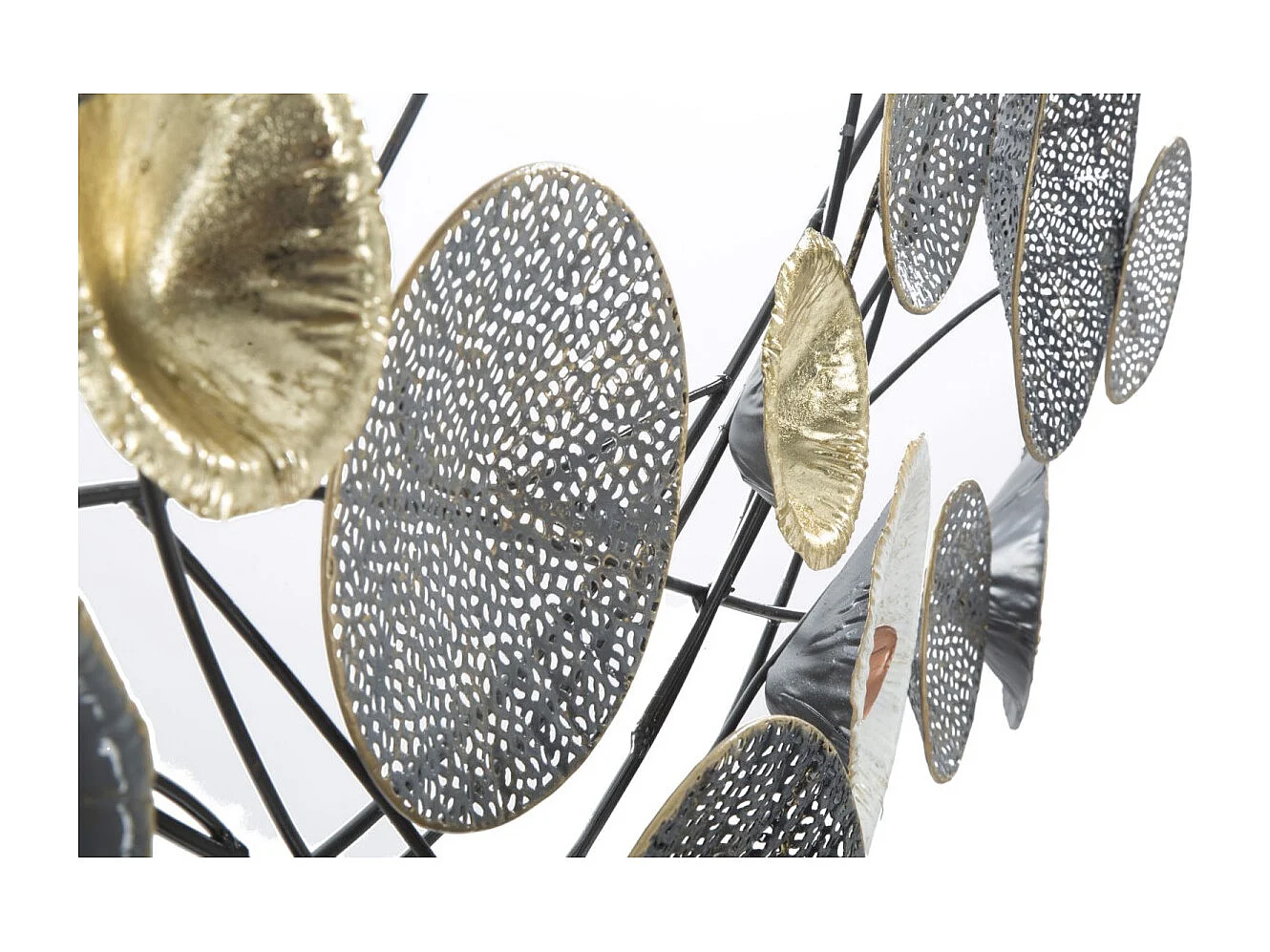 Décoration Murale en Métal "Grille" 135cm Multicolore