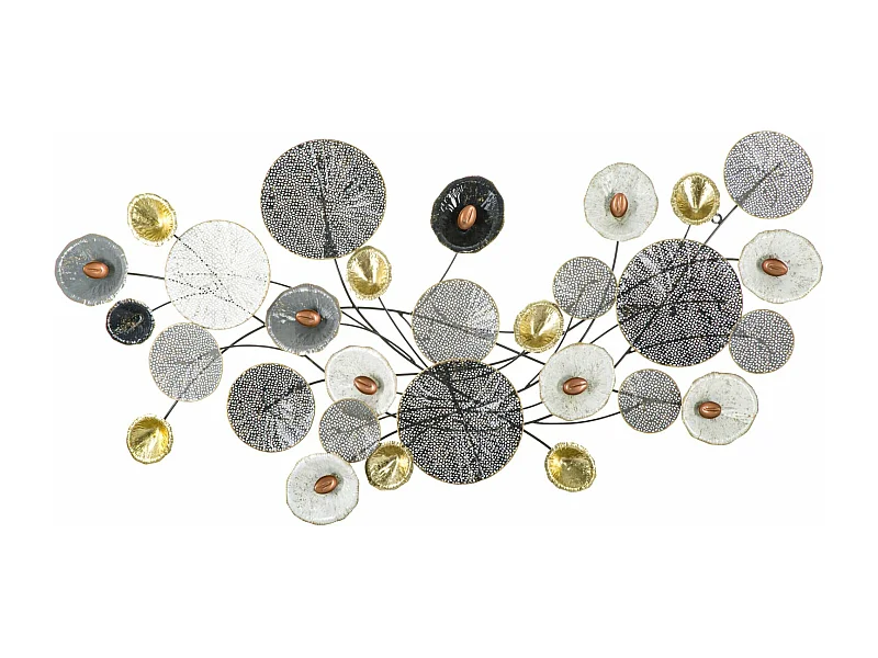 3D decoratief paneel in veelkleurig metaal 135x7,5x69 cm