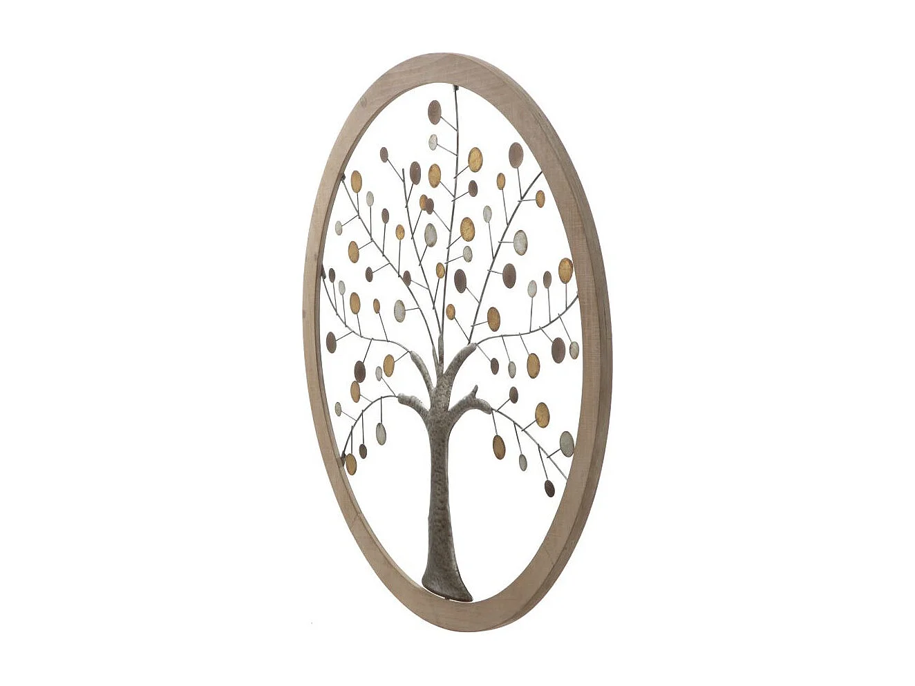 Déco Murale Ronde "Arbre de Vie" 80cm Multicolore