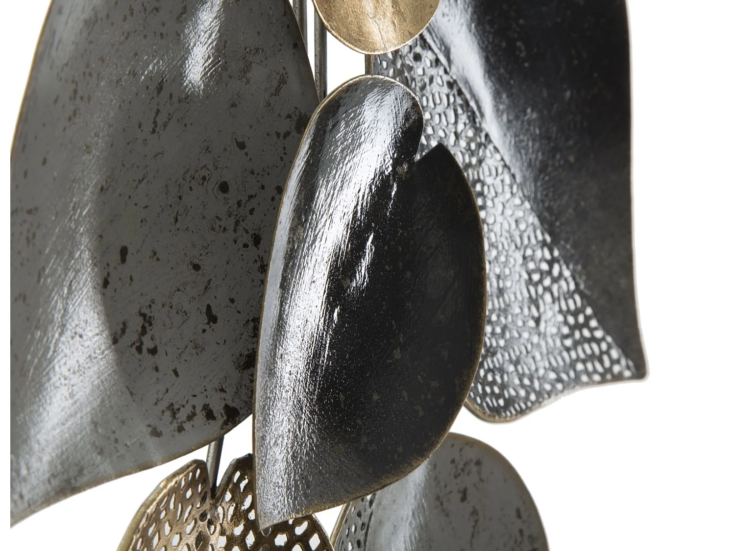 Décoration Murale en Métal "Demi-Feuille" 62cm Multicolore